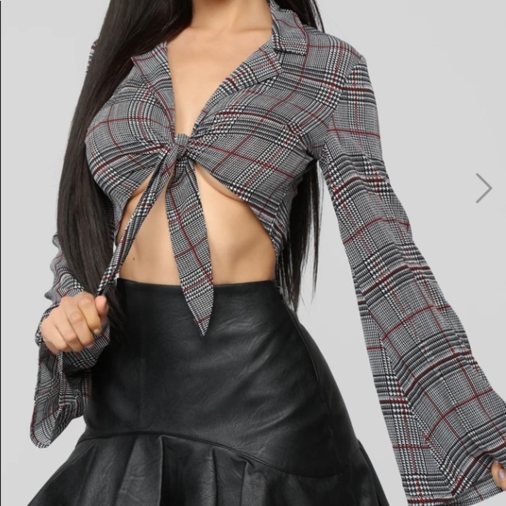 Done for me top from fashion nova